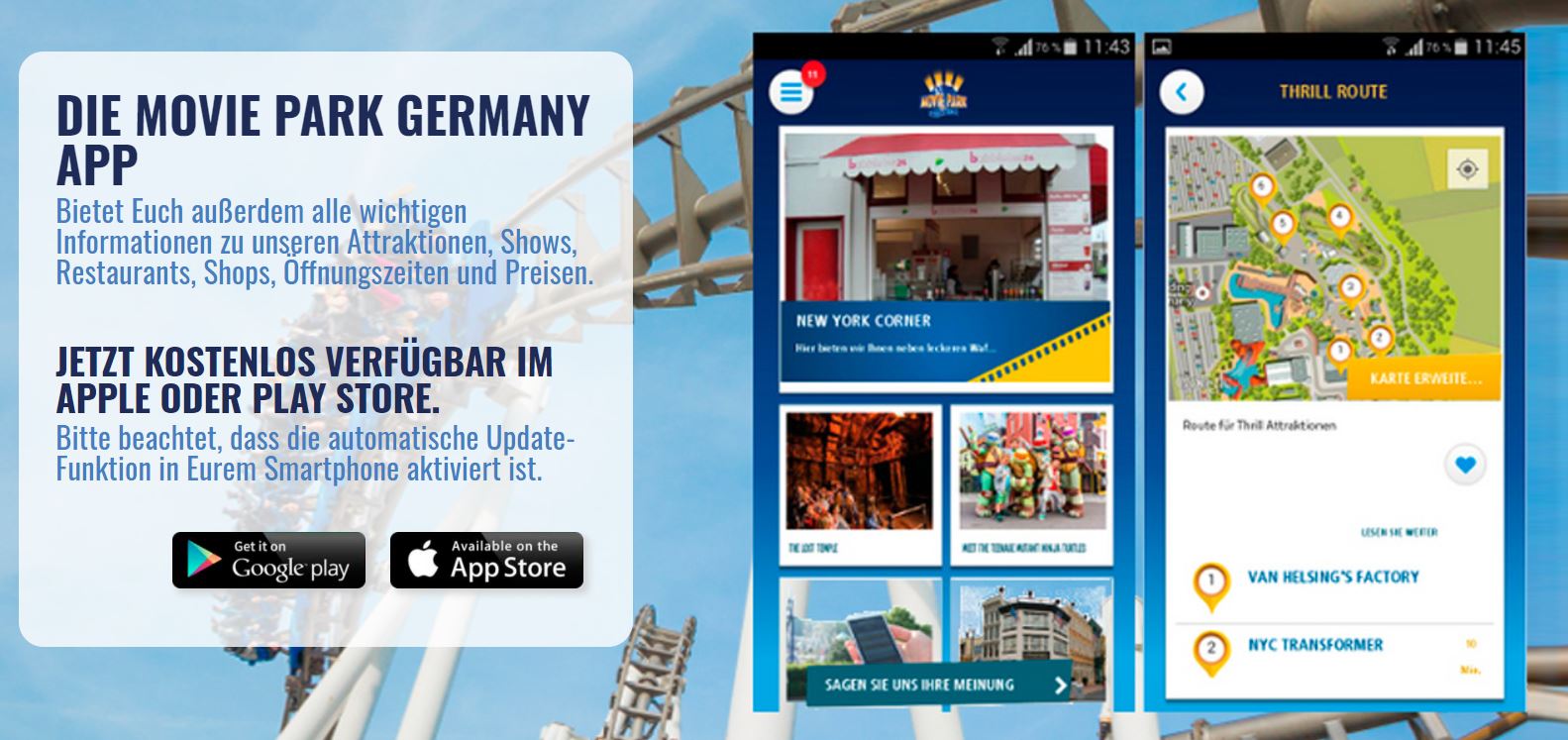 Movie Park Germany App